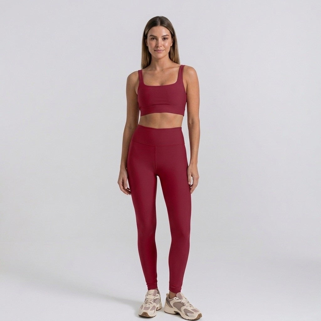 Burgundy Sports Tank Top